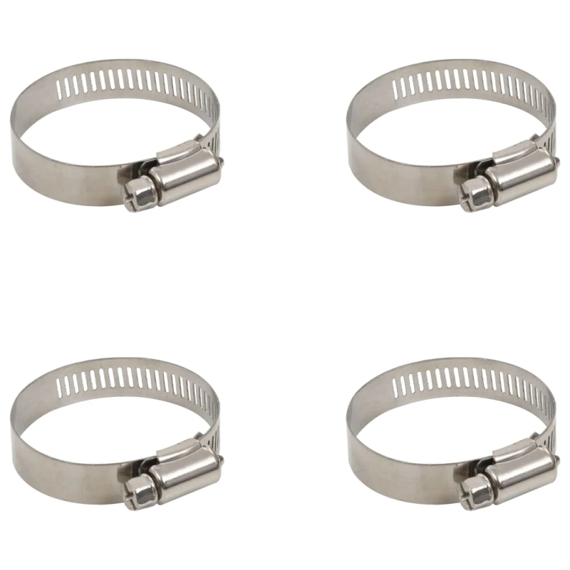 vidaXL baseina šļūtene ar skavām, zila, 38 mm, 6 m