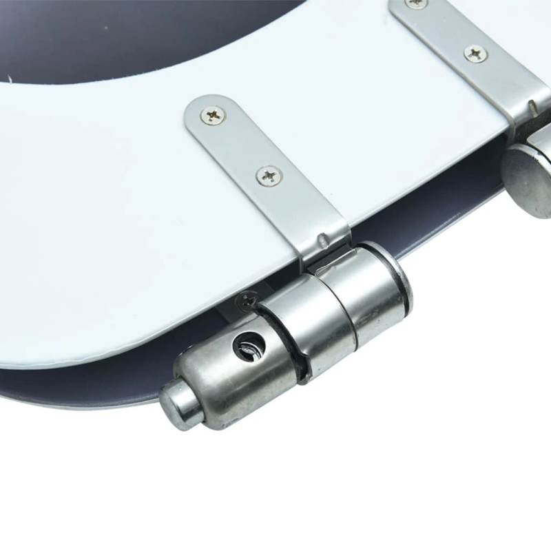 vidaXL tualetes poda sēdeklis, lēni aizverams, MDF, akmeņu dizains