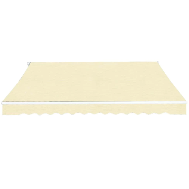 vidaXL sarullējama markīze, krēmkrāsas, 400 cm, manuāli darbināma