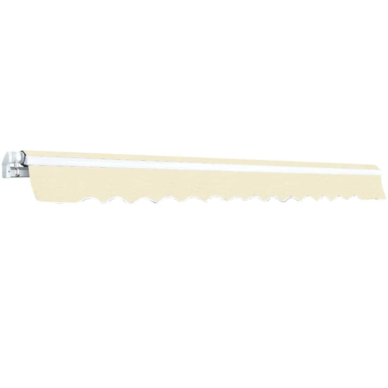 vidaXL sarullējama markīze, krēmkrāsas, 400 cm, manuāli darbināma