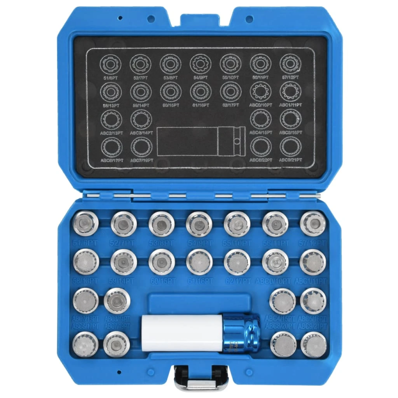 vidaXL 23-daļīgs riteņu atslēgu komplekts VAG mašīnām