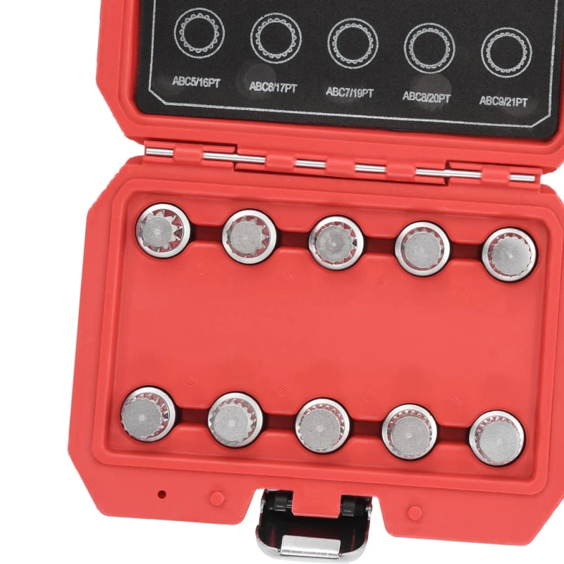 vidaXL 10-daļīgs bloķēšanas riteņu atslēgu komplekts,VW