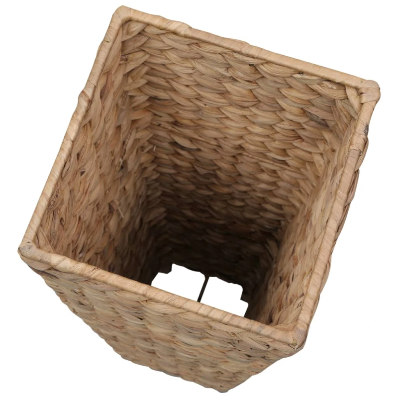 vidaXL augstās puķu kastes, 3 gab., ūdens hiacinte, brūnas