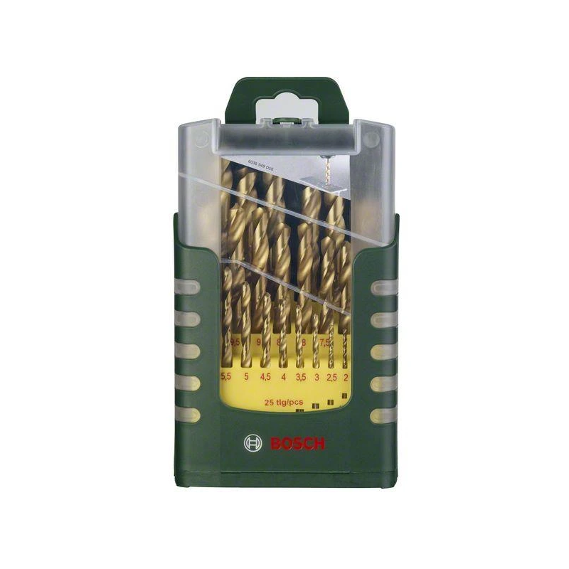 19-dalīgs HSS-TiN 1-10mm metāla urbju komplekts