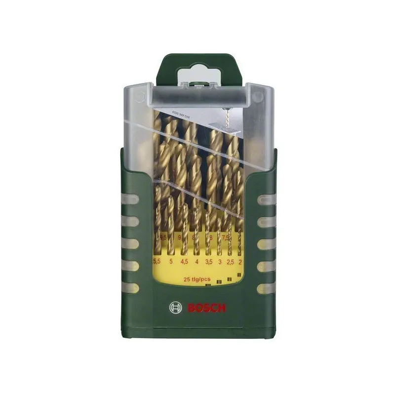 Grąžtų komplektas Bosch 2607017152, metalas-nerūdijantysis plienas, hss-tin, tiesus, 1 mm x 13.3 cm