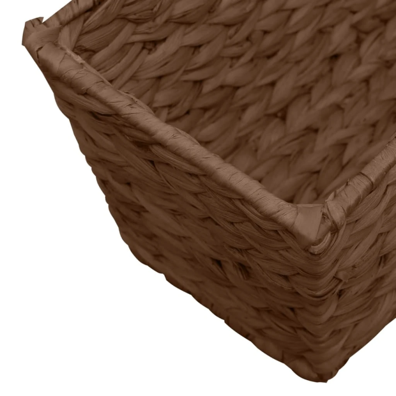 vidaXL puķu kastes, 2 gab., ūdens hiacinte, brūnas