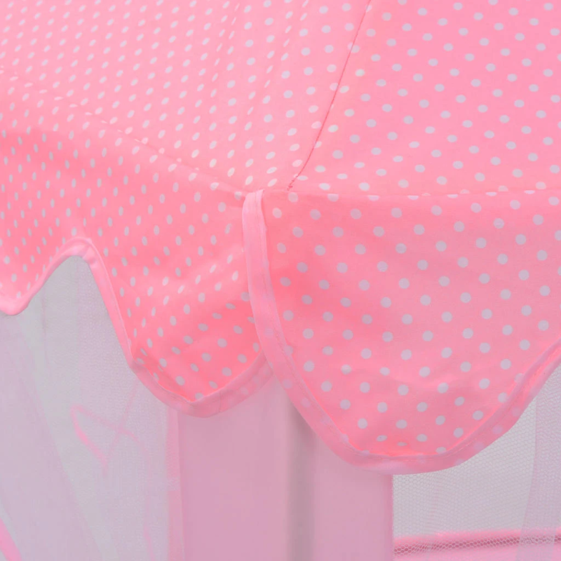 vidaXL princešu spēļu telts, rozā