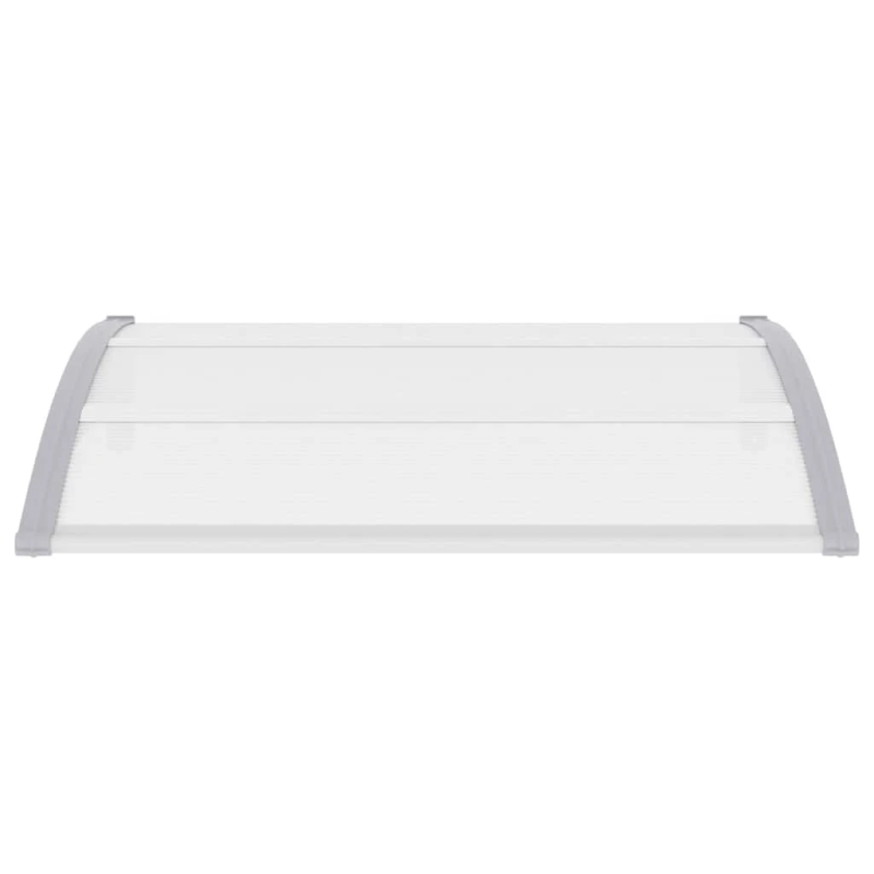 vidaXL durvju jumtiņš, pelēks, 120x100 cm, PC