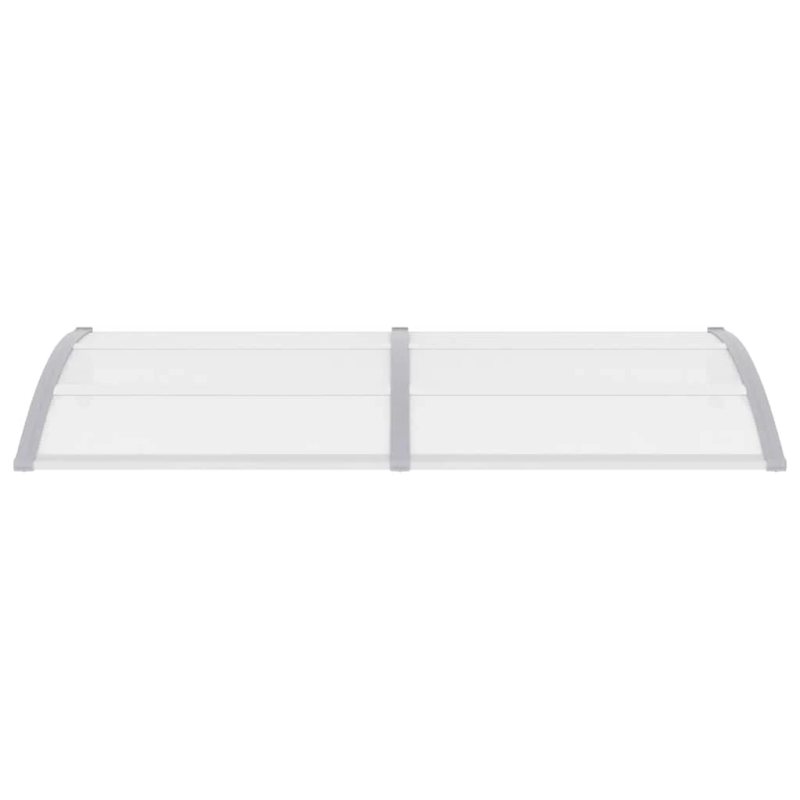 vidaXL durvju jumtiņš, pelēks, 200x100 cm, PC