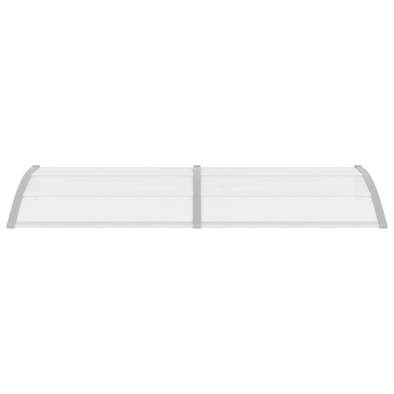 vidaXL durvju jumtiņš, pelēks, 240x100 cm, PC