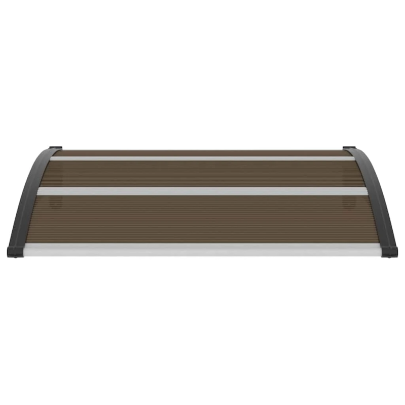 vidaXL durvju jumtiņš, melns, 120x100 cm, PC