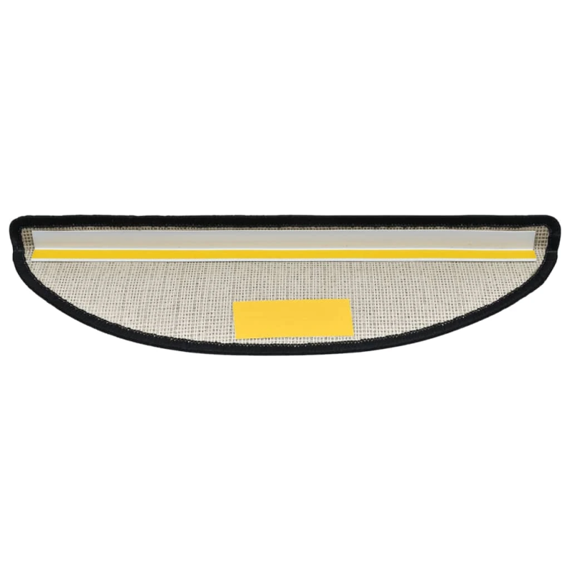 vidaXL kāpņu paklājiņi, 15 gab., 56x17x3 cm, antracīta krāsas, pusapaļi