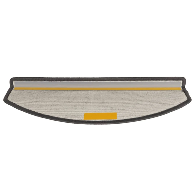 vidaXL kāpņu paklājiņi, 15 gab., 65x24x4 cm, tumši pelēki, pusapaļi, lieli