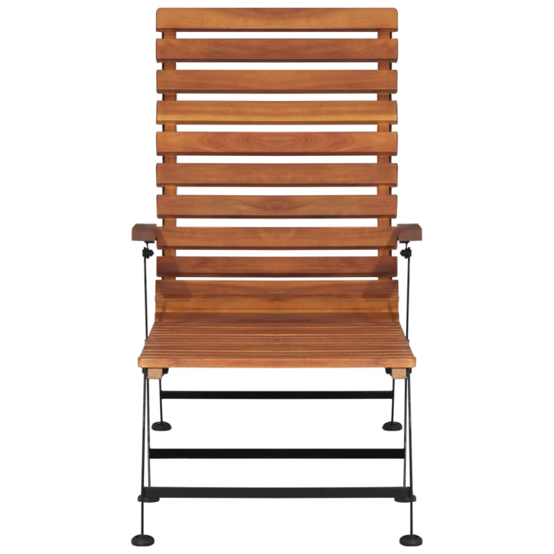 vidaXL pludmales krēsls, akācijas masīvkoks