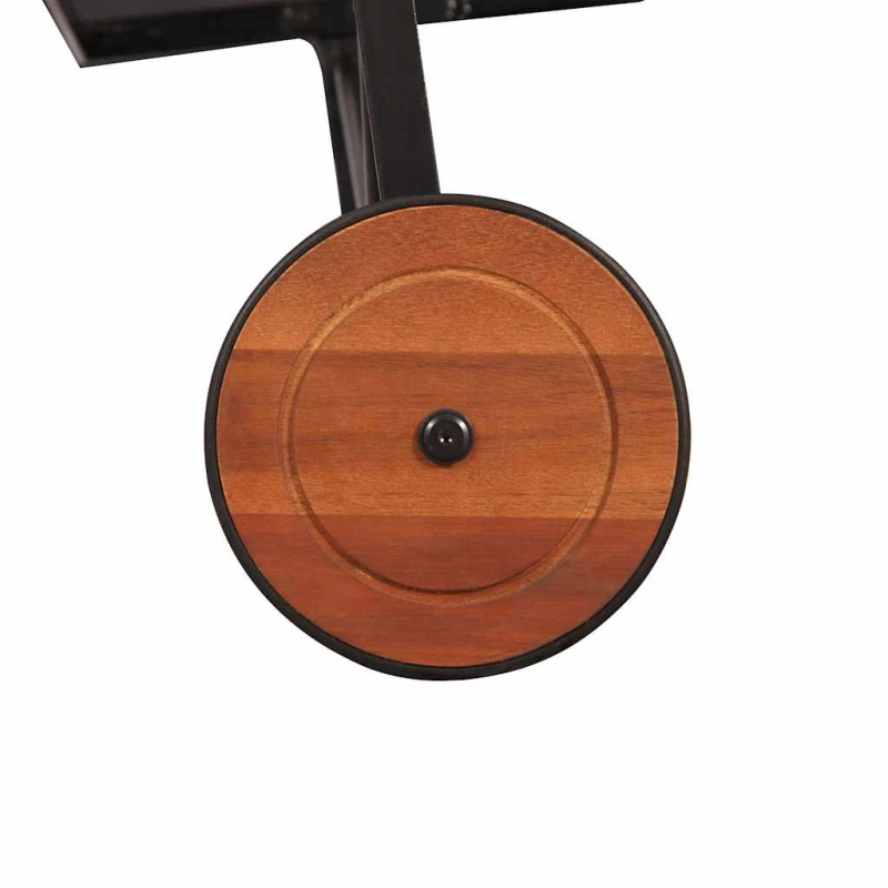 vidaXL sauļošanās zvilnis, akācijas masīvkoks ar tērauda kājām