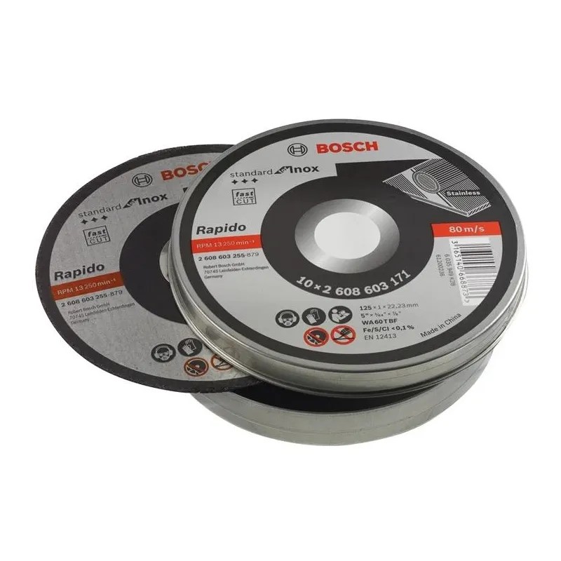 Griešanas disks Bosch, 125 mm x 1 mm x 22.23 mm