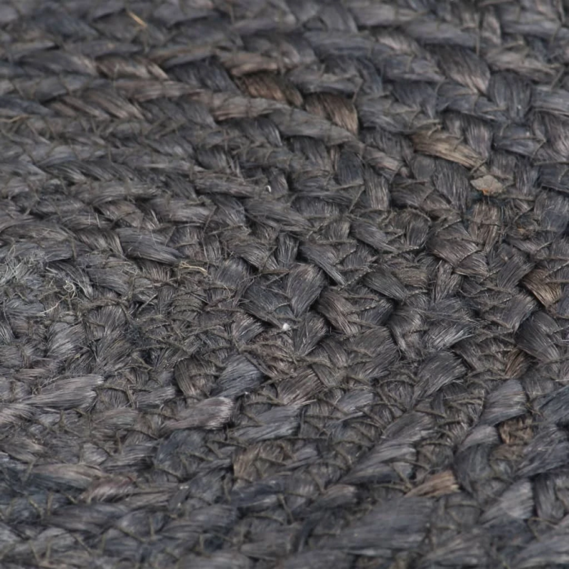 vidaXL galda paliktņi, 6 gab., 38 cm, apaļi, tumši pelēka džuta