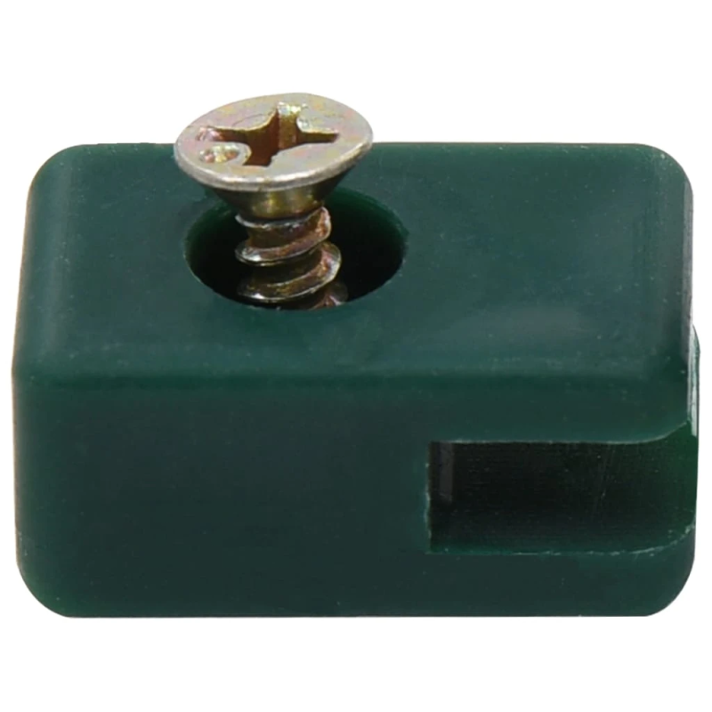 vidaXL dārza žoga stieples turētāji ar skrūvēm, 100 komplekti, zaļi