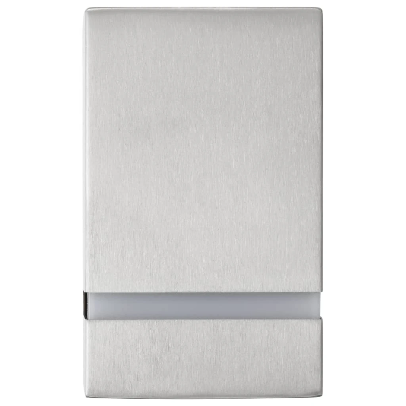 vidaXL āra sienas lampas, 2 gab., 35 W, melnas, taisnstūra forma