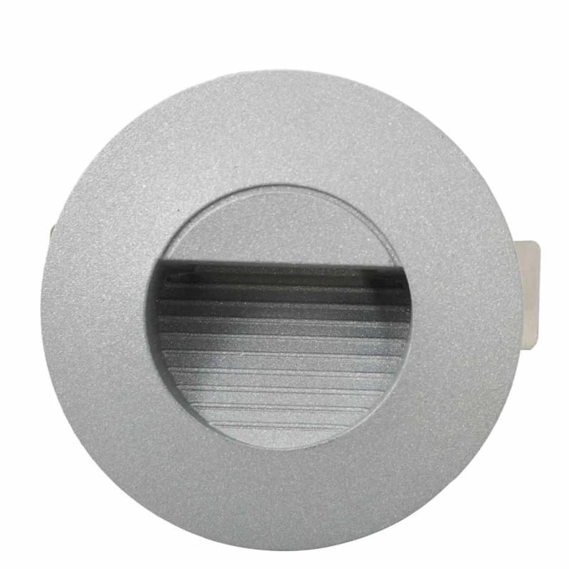 vidaXL āra sienas LED lampas, 6 gab., 2 W, sudraba, apaļas