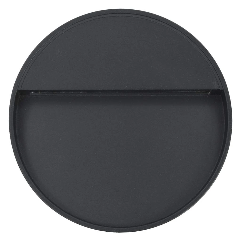 vidaXL āra sienas LED lampas, 2 gab., 3 W, melnas, apaļas