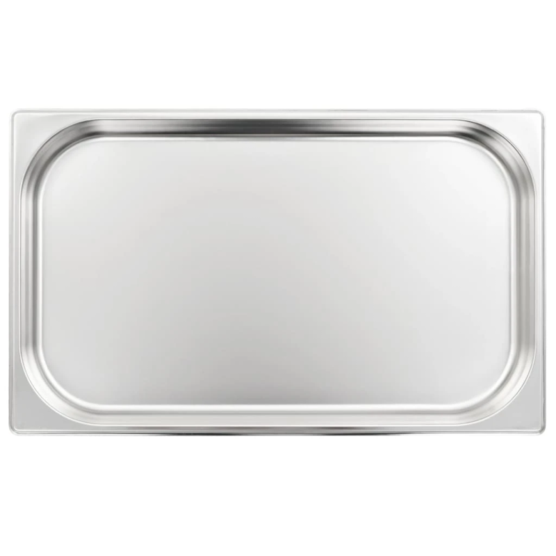 vidaXL Gastronorm trauki, 4 gab., GN 1-1, 40 mm, nerūsējošs tērauds