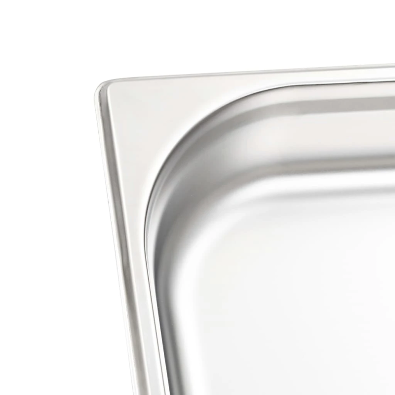 vidaXL Gastronorm trauki, 4 gab., GN 1-1, 65 mm, nerūsējošs tērauds