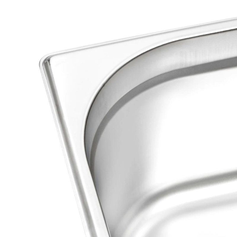vidaXL Gastronorm trauki, 2 gab., GN 1-2, 150 mm, nerūsējošs tērauds