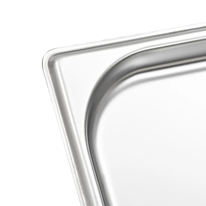 vidaXL Gastronorm trauki, 12 gab., GN 1-3, 20 mm, nerūsējošs tērauds