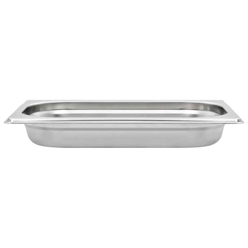 vidaXL Gastronorm trauki, 12 gab., GN 1-4, 40 mm, nerūsējošs tērauds
