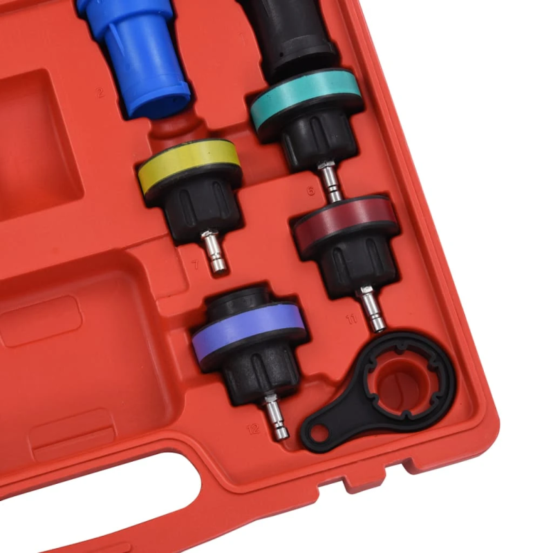 vidaXL 18-daļīgs dzesēšanas sistēmas un radiatora spiediena mērītājs