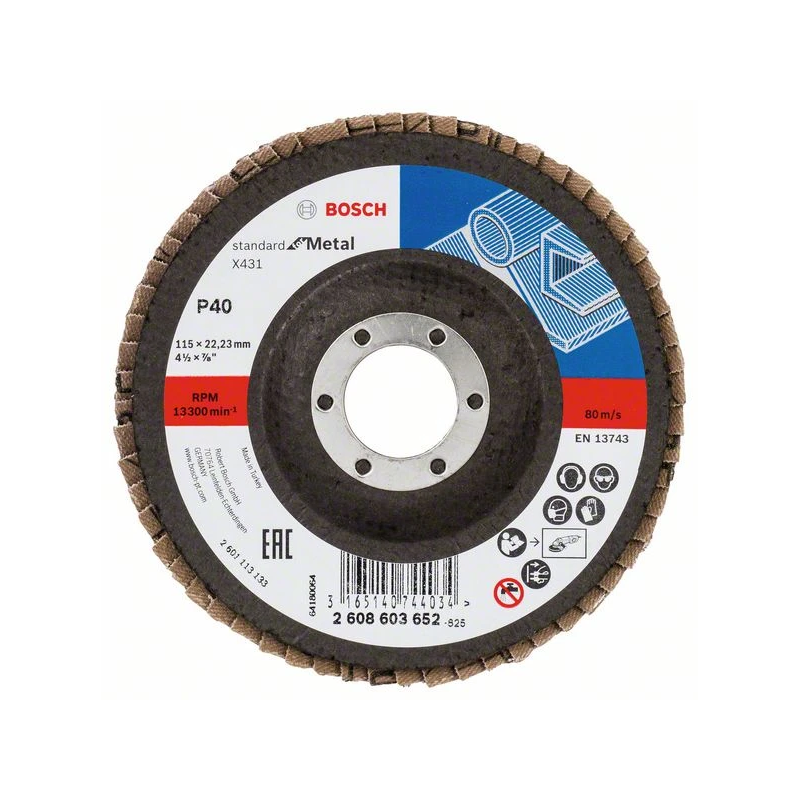 Slīpēšanas disks metālam Standard 115X22mm,40