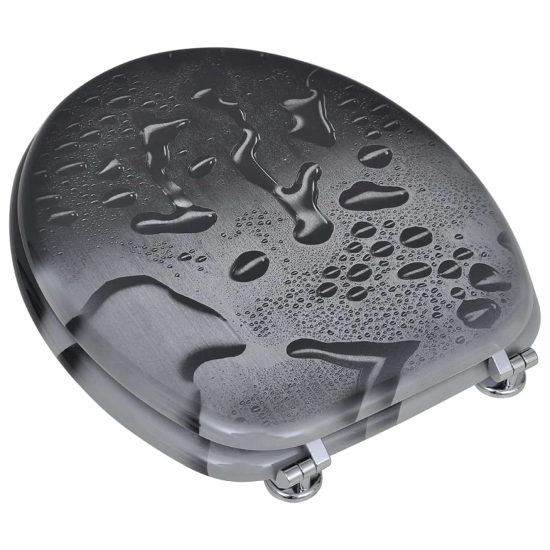 vidaXL tualetes poda sēdekļi ar vākiem, 2 gab., MDF, ūdens dizains