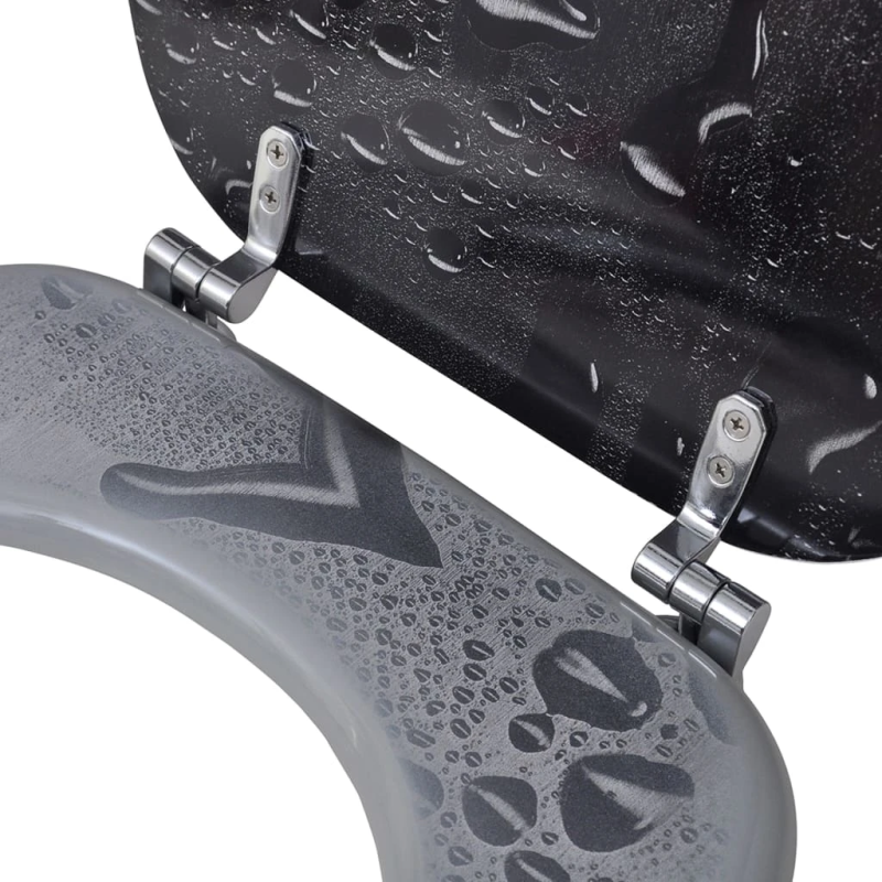 vidaXL tualetes poda sēdekļi ar vākiem, 2 gab., MDF, ūdens dizains