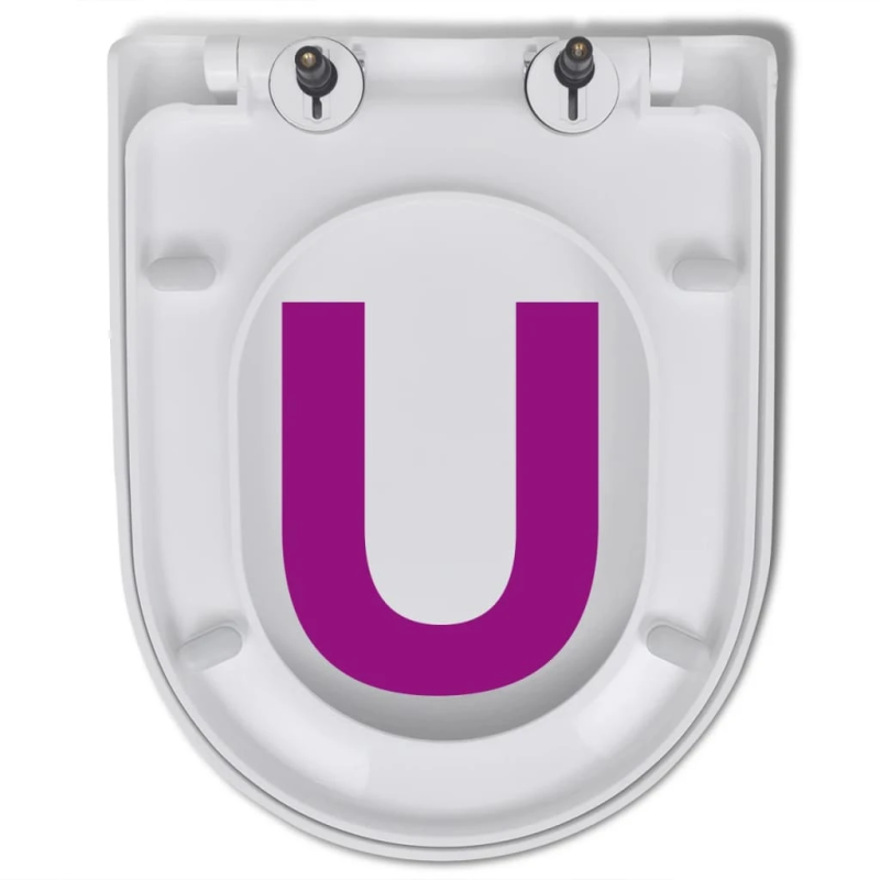 vidaXL tualetes sēdekļi ar lēnās aizvēršanas funkciju, 2 gab., balti