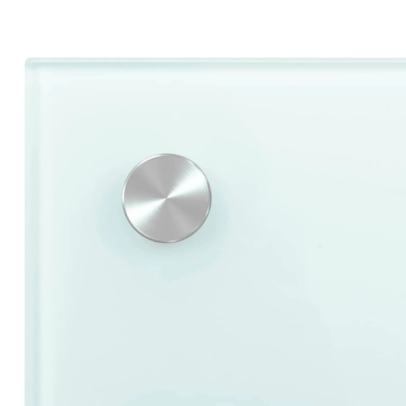 vidaXL virtuves sienas panelis, 100x60 cm, rūdīts stikls, balts