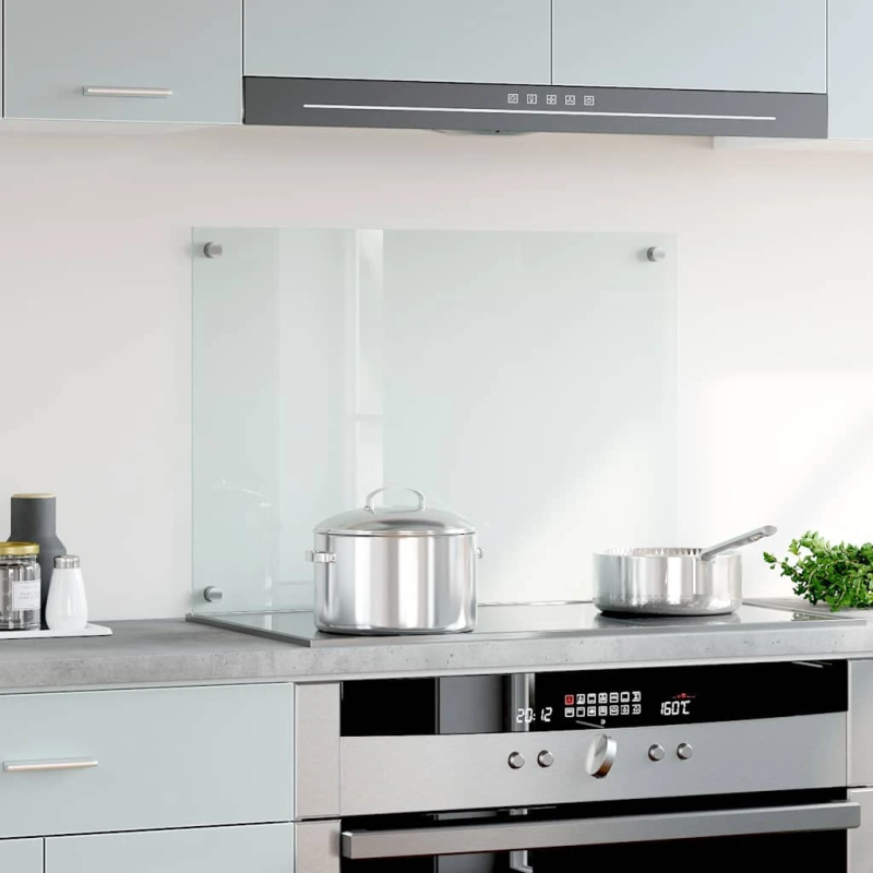 vidaXL virtuves panelis, 70x50 cm, rūdīts stikls, caurspīdīgs