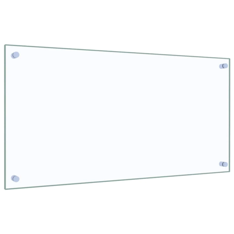 vidaXL virtuves panelis, 80x40 cm, rūdīts stikls, caurspīdīgs