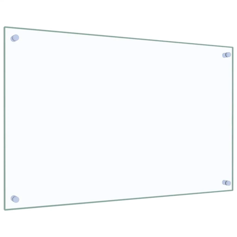 vidaXL virtuves panelis, 80x50 cm, rūdīts stikls, caurspīdīgs