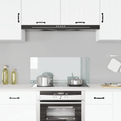 vidaXL virtuves panelis, 90x40 cm, rūdīts stikls, caurspīdīgs