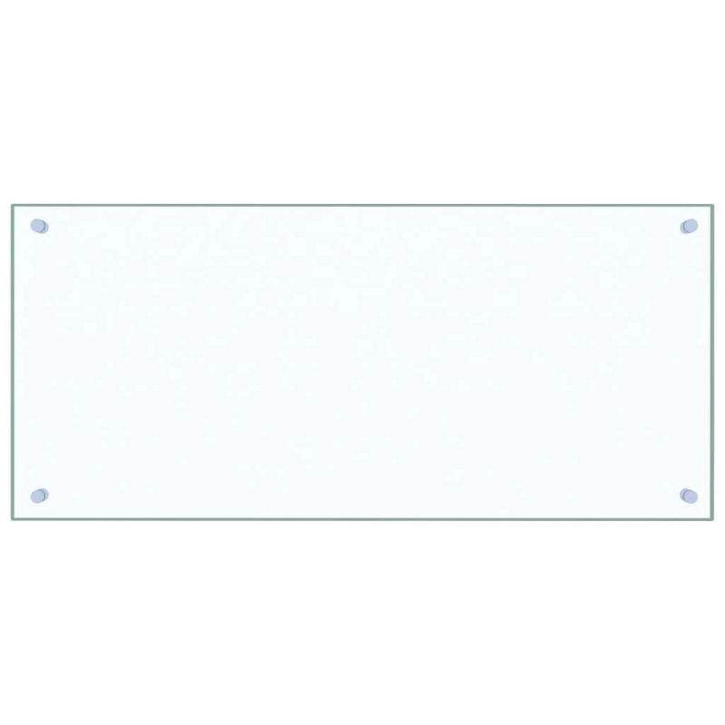 vidaXL virtuves panelis, 90x40 cm, rūdīts stikls, caurspīdīgs