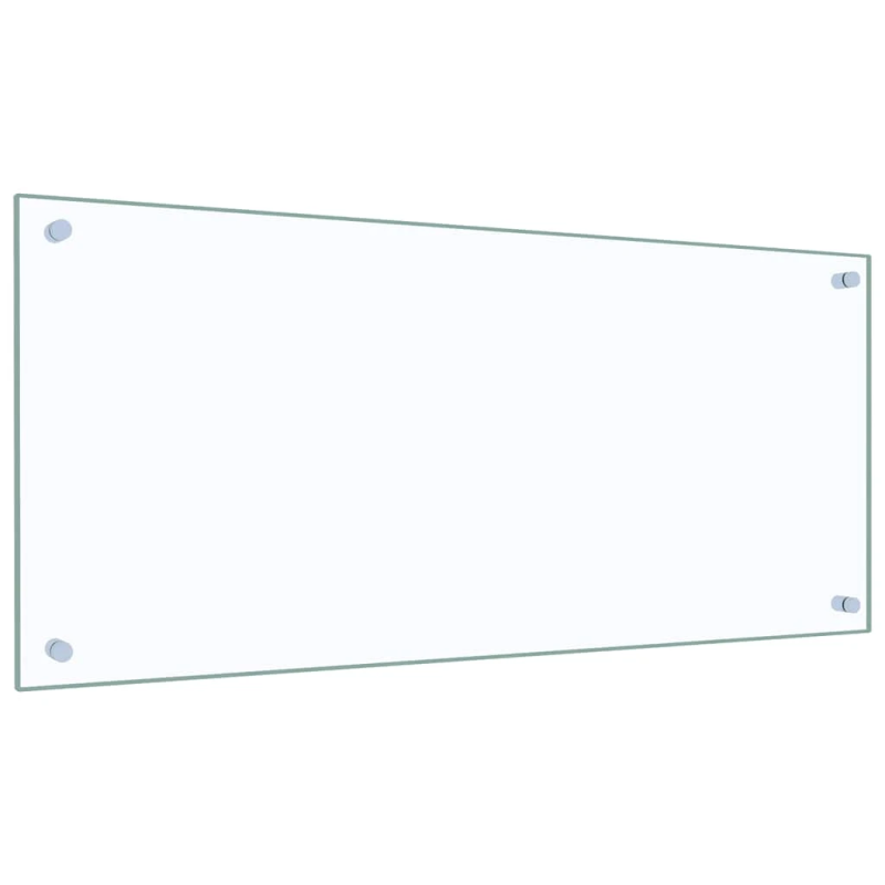 vidaXL virtuves panelis, 90x40 cm, rūdīts stikls, caurspīdīgs