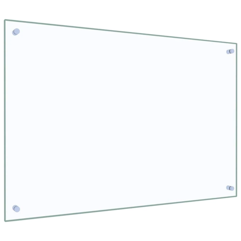 vidaXL virtuves panelis, 90x60 cm, rūdīts stikls, caurspīdīgs