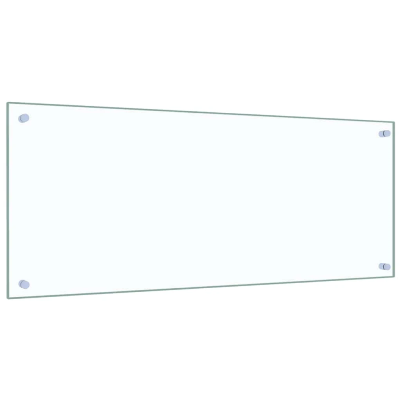 vidaXL virtuves panelis, 100x40 cm, rūdīts stikls, caurspīdīgs