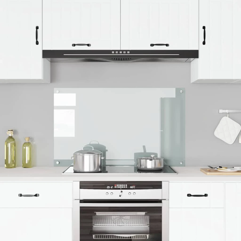 vidaXL virtuves panelis, 100x60 cm, rūdīts stikls, caurspīdīgs