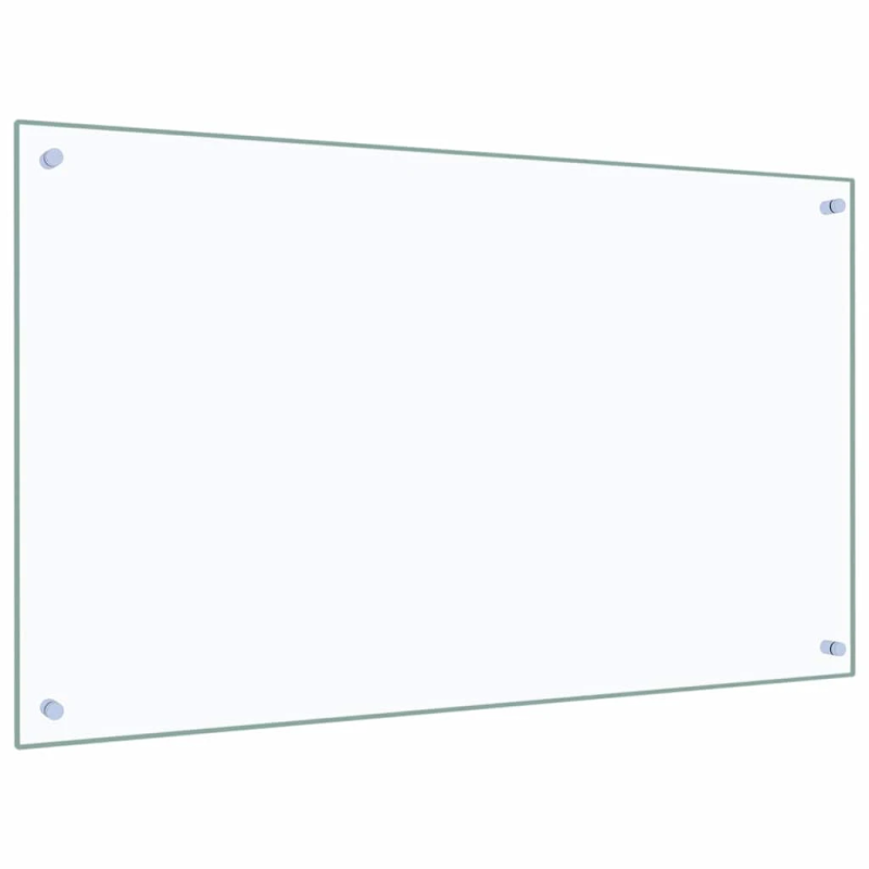 vidaXL virtuves panelis, 100x60 cm, rūdīts stikls, caurspīdīgs