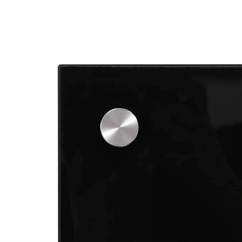 vidaXL virtuves sienas panelis, 100x40 cm, rūdīts stikls, melns