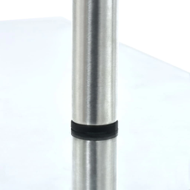 vidaXL 3-līmeņu virtuves stūra plaukts, rūdīts stikls