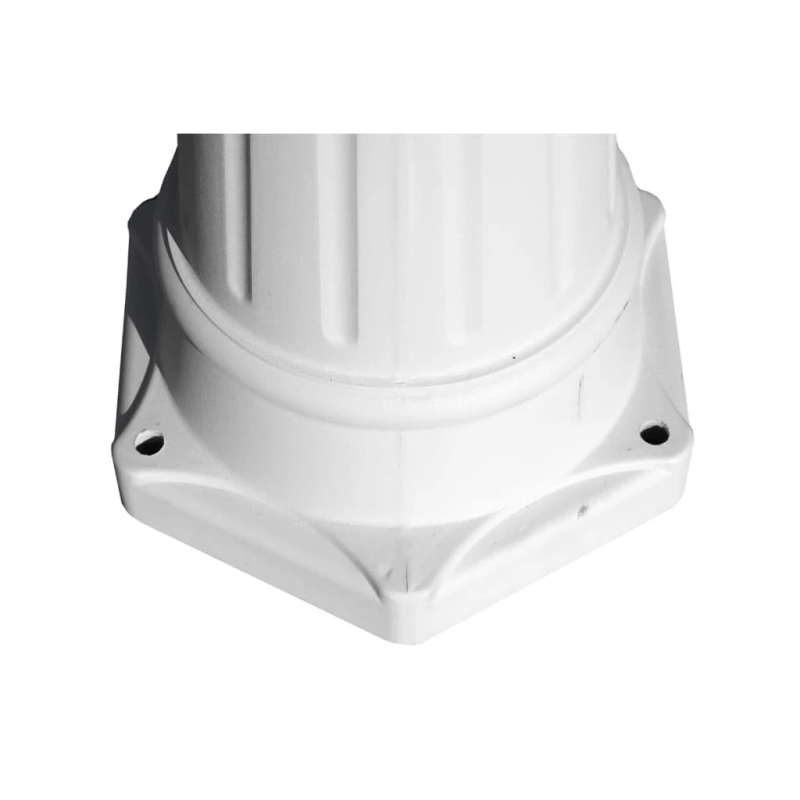 Laterna Kingston Dārzam ar 3 gaismām 215 cm Balta