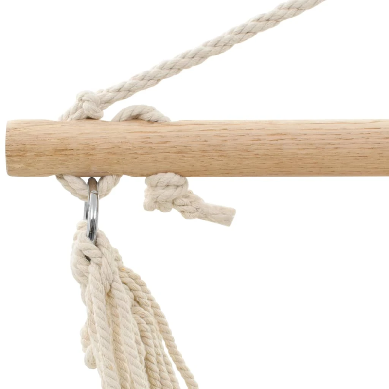 vidaXL salokāms šūpuļtīkls, krēmkrāsas